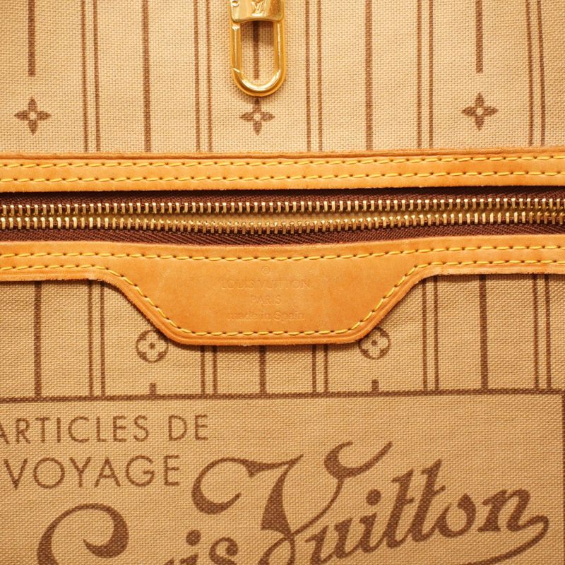 Louis Vuitton Tote Bag Monogram Neverfull MM M40156 Brown Ladies