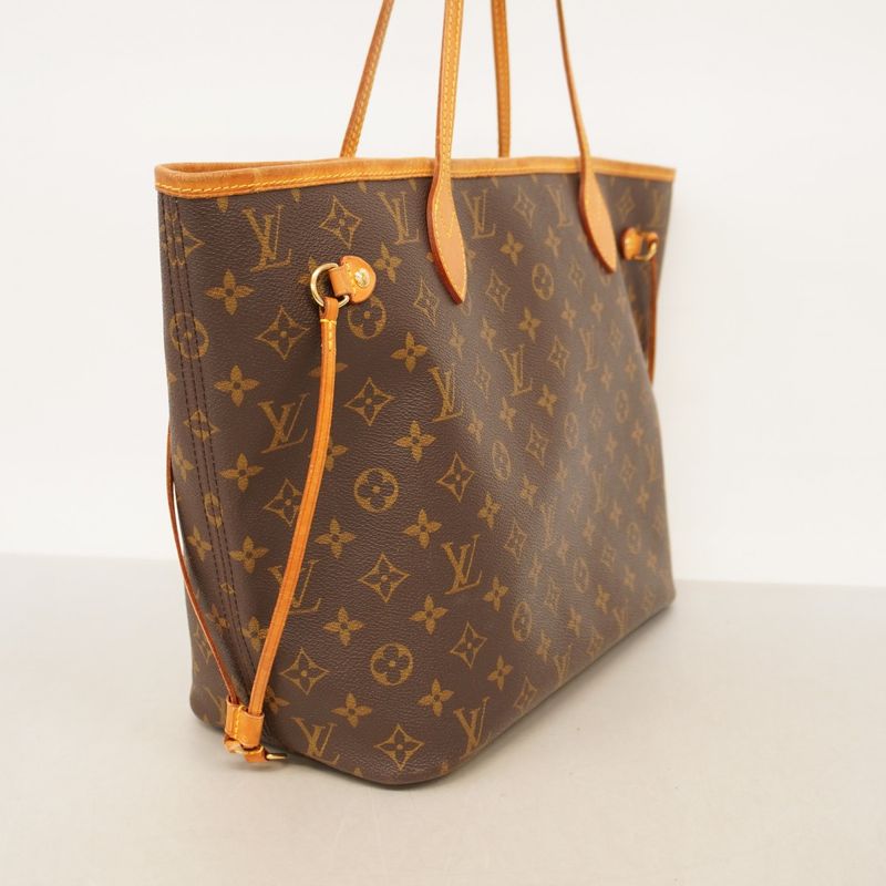 Louis Vuitton Tote Bag Monogram Neverfull MM M40156 Brown Ladies