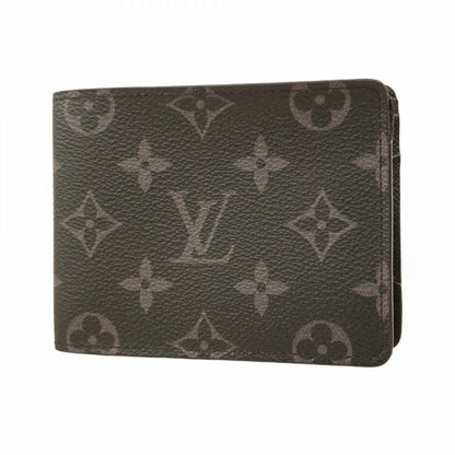 Louis Vuitton Wallet Monogram Eclipse Portefeuille M61695 Black Men's