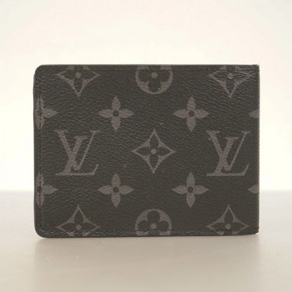 Louis Vuitton Wallet Monogram Eclipse Portefeuille M61695 Black Men's