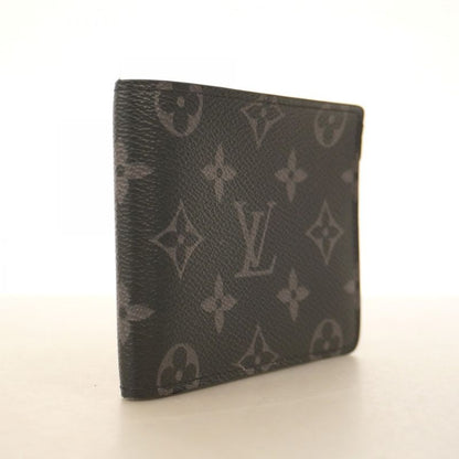 Louis Vuitton Wallet Monogram Eclipse Portefeuille M61695 Black Men's