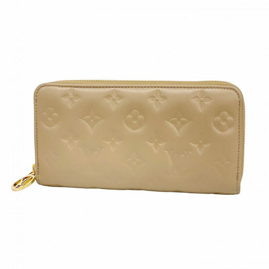 Louis Vuitton Long Wallet Monogram Embossed Zippy Wallet M81511 Taupe Ladies