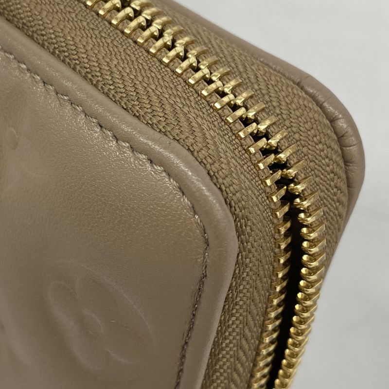 Louis Vuitton Long Wallet Monogram Embossed Zippy Wallet M81511 Taupe Ladies