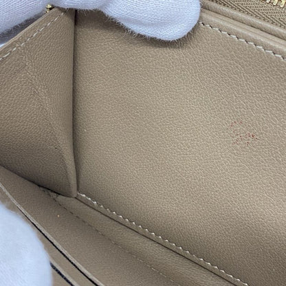 Louis Vuitton Long Wallet Monogram Embossed Zippy Wallet M81511 Taupe Ladies