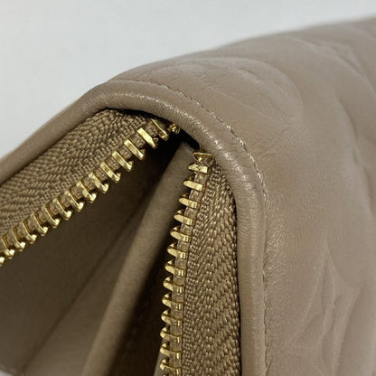 Louis Vuitton Long Wallet Monogram Embossed Zippy Wallet M81511 Taupe Ladies