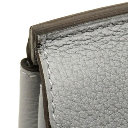 Hermes Handbag Birkin 35 Togo Gripan Tan Silver Hardware K Engraved Ladies