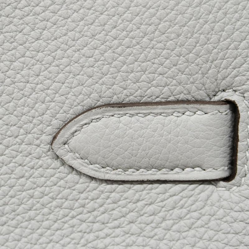 Hermes Handbag Birkin 35 Togo Gripan Tan Silver Hardware K Engraved Ladies