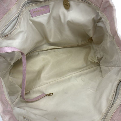 Chanel Tote New Travel Nylon Pink Gold Hardware Women's