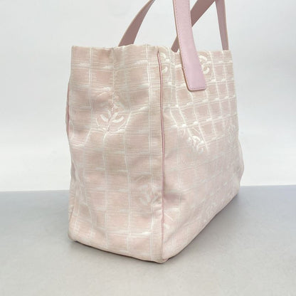 Chanel Tote New Travel Nylon Pink Gold Hardware Women's