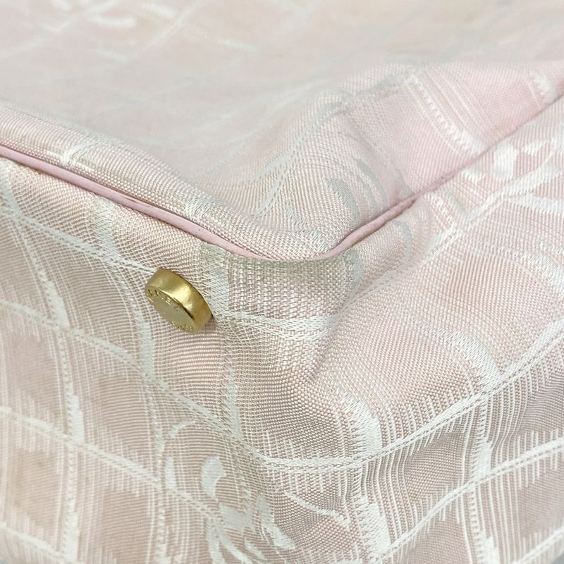 Chanel Tote New Travel Nylon Pink Gold Hardware Women's