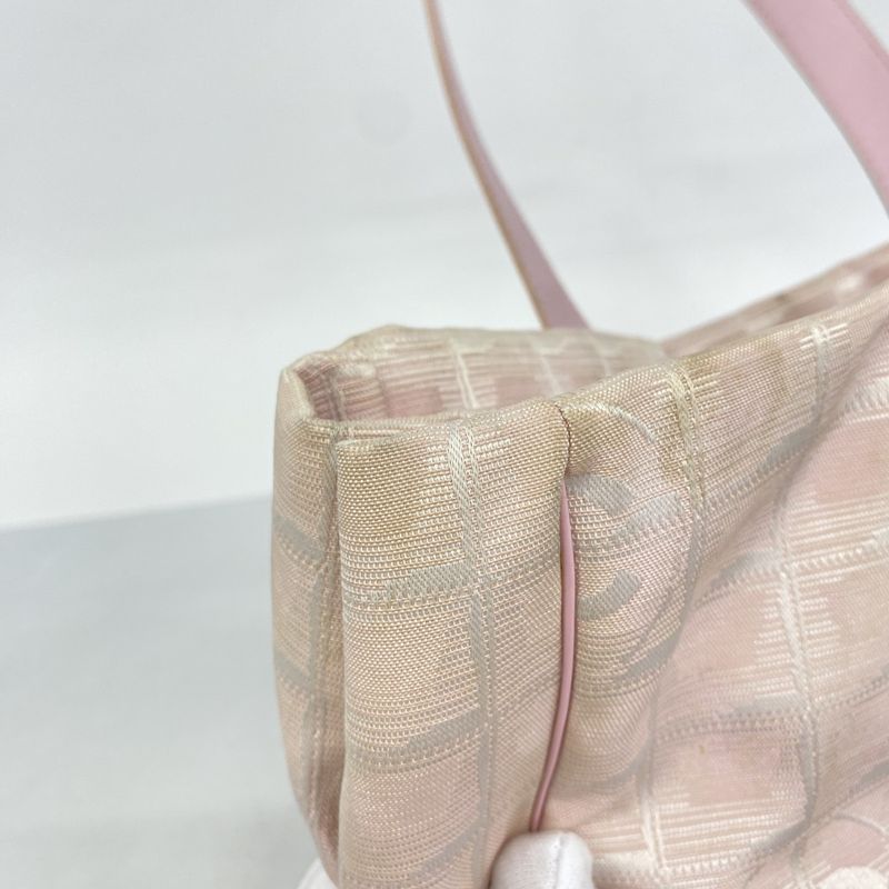 Chanel Tote New Travel Nylon Pink Gold Hardware Women's