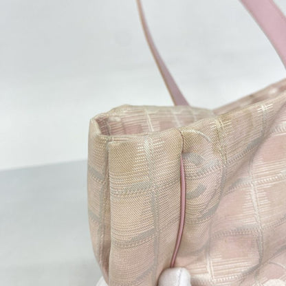 Chanel Tote New Travel Nylon Pink Gold Hardware Women's