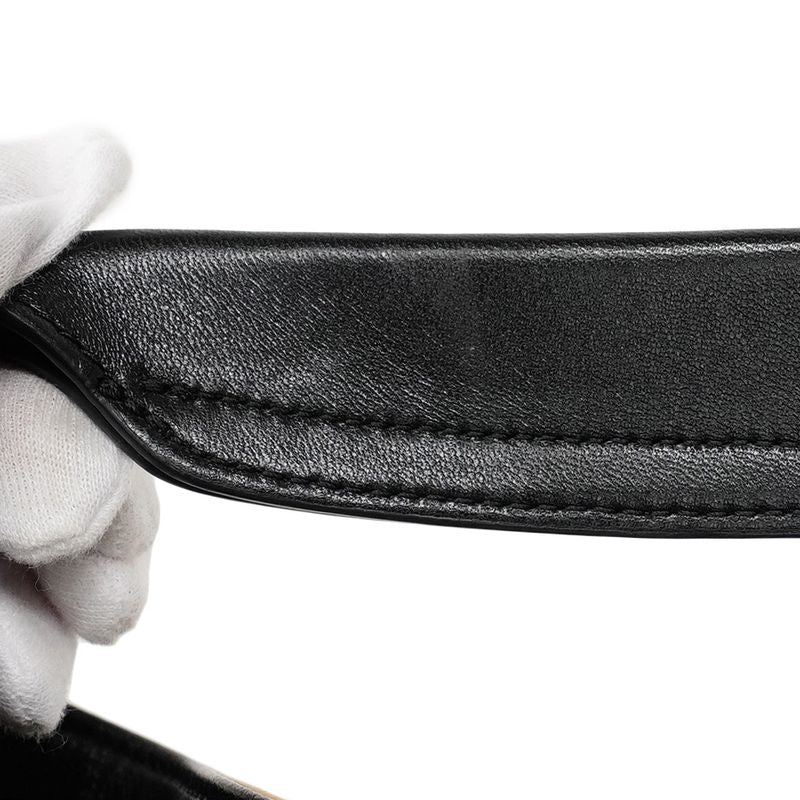 Chanel Handbag Métiers D'art Suede Calf Beige Black Gold Hardware 2way Bag