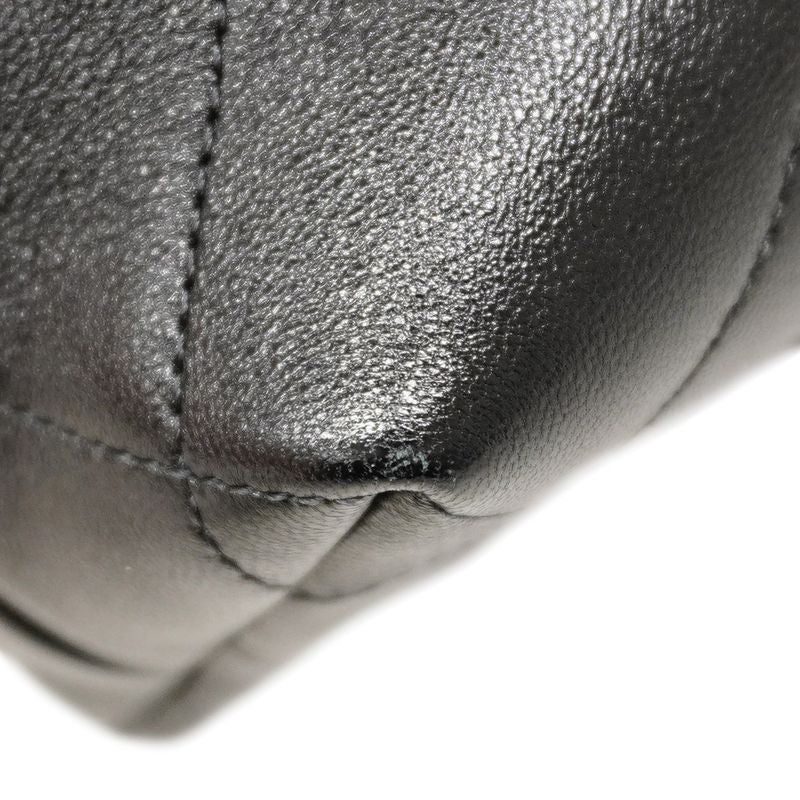 Chanel Handbag Métiers D'art Suede Calf Beige Black Gold Hardware 2way Bag