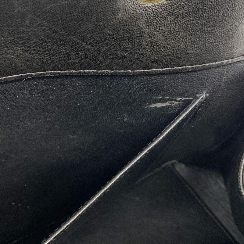 Chanel Tote Bag Matelasse Chain Patent Leather Black Gold Hardware Women's