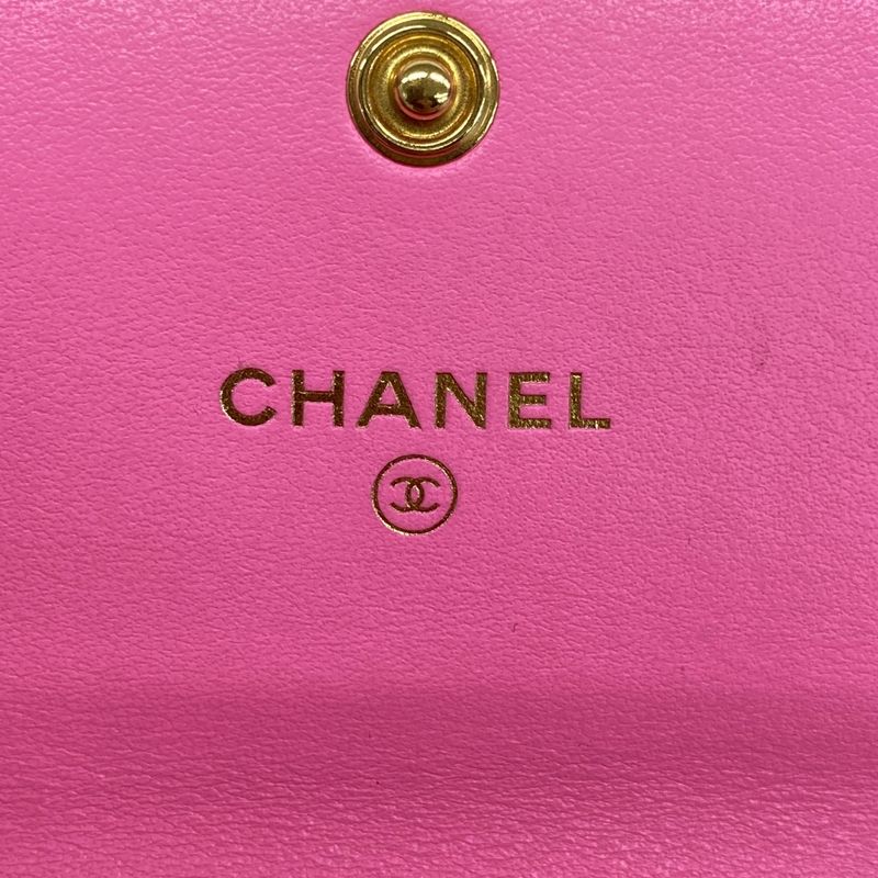Chanel Shoulder Wallet Chanel 19 Denim Pink Gold/silver Hardware Women