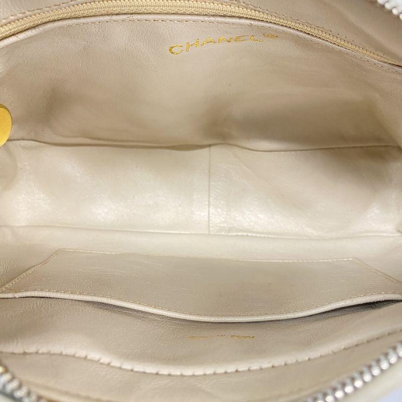 Chanel Shoulder Bag Matelasse Lambskin Sky Blue Gold Hardware Women