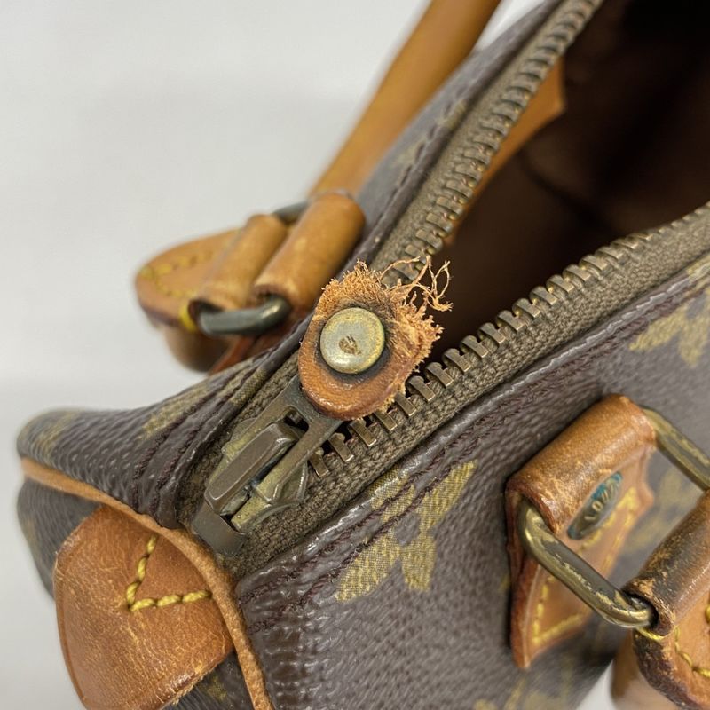 Louis Vuitton Handbag Monogram Mini Speedy M41534 Brown Ladies