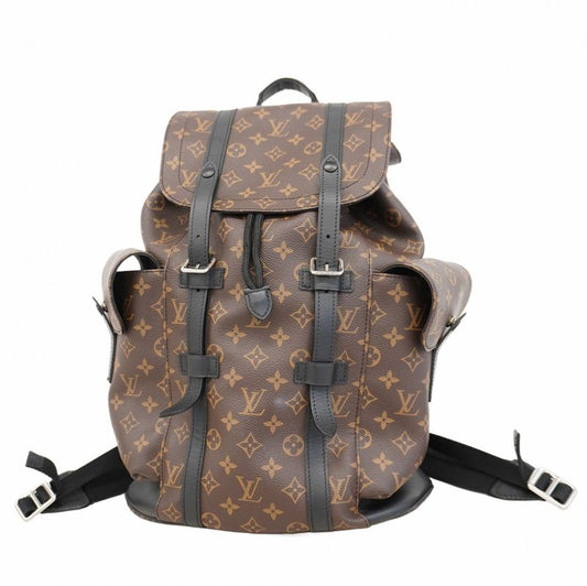 Louis Vuitton Monogram Macassar Christopher MM M43735 Brown Black Men's