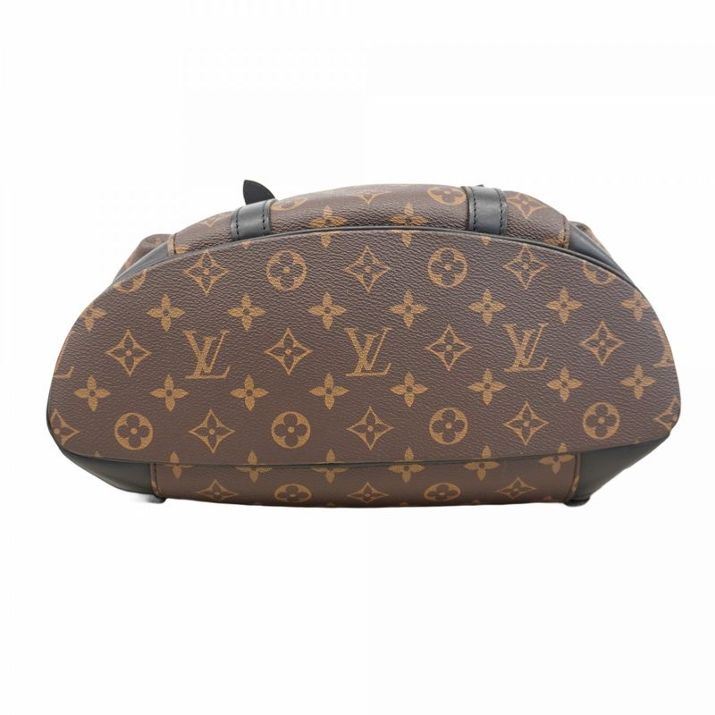 Louis Vuitton Monogram Macassar Christopher MM M43735 Brown Black Men's