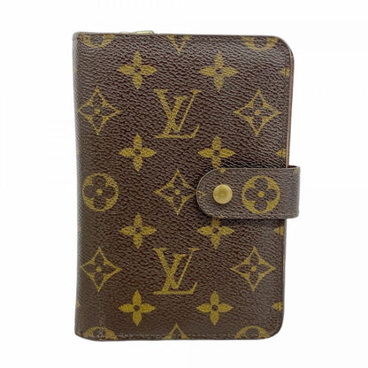 Louis Vuitton Wallet Monogram Porte Papier Zip M61207 Brown Ladies