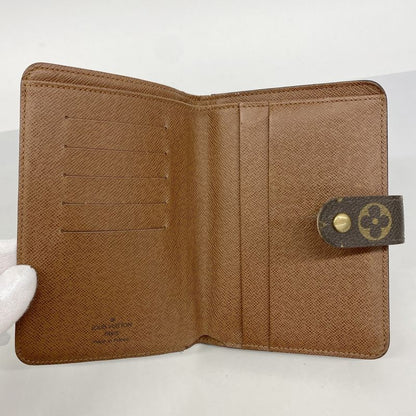 Louis Vuitton Wallet Monogram Porte Papier Zip M61207 Brown Ladies