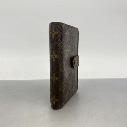 Louis Vuitton Wallet Monogram Porte Papier Zip M61207 Brown Ladies