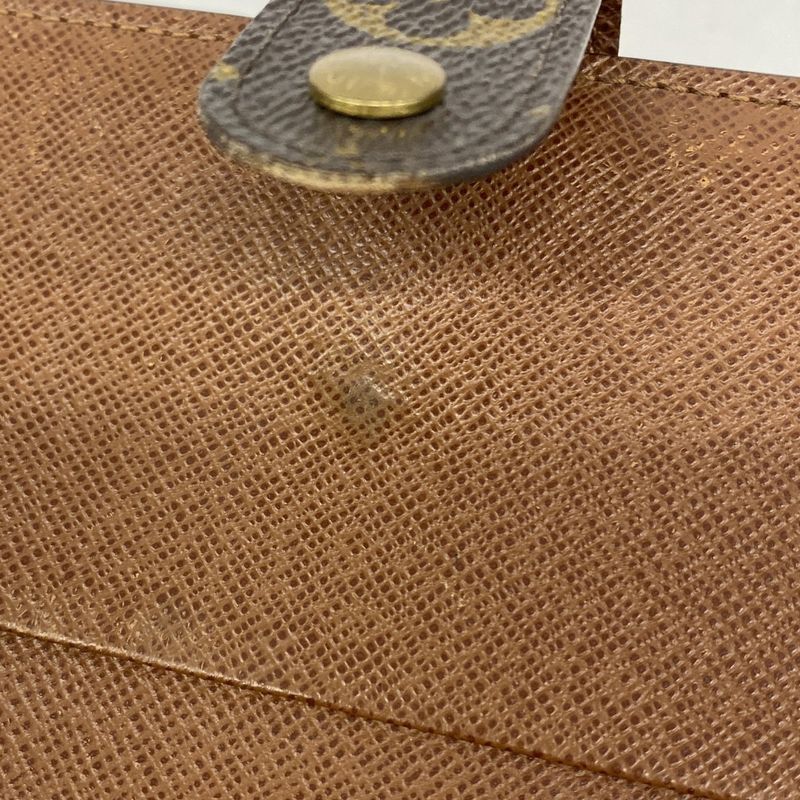 Louis Vuitton Wallet Monogram Porte Papier Zip M61207 Brown Ladies