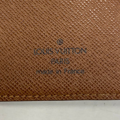 Louis Vuitton Wallet Monogram Porte Papier Zip M61207 Brown Ladies
