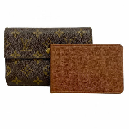 Louis Vuitton Trifold Wallet Monogram Porte-tresor Etui Papier M61202 Brown