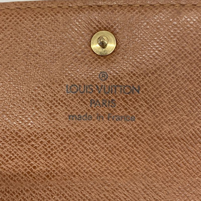 Louis Vuitton Trifold Wallet Monogram Porte-tresor Etui Papier M61202 Brown