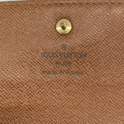 Louis Vuitton Trifold Wallet Monogram Porte-tresor Etui Papier M61202 Brown