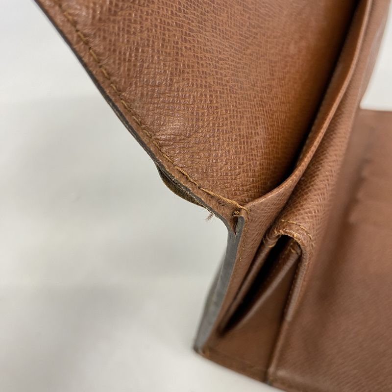 Louis Vuitton Trifold Wallet Monogram Porte-tresor Etui Papier M61202 Brown