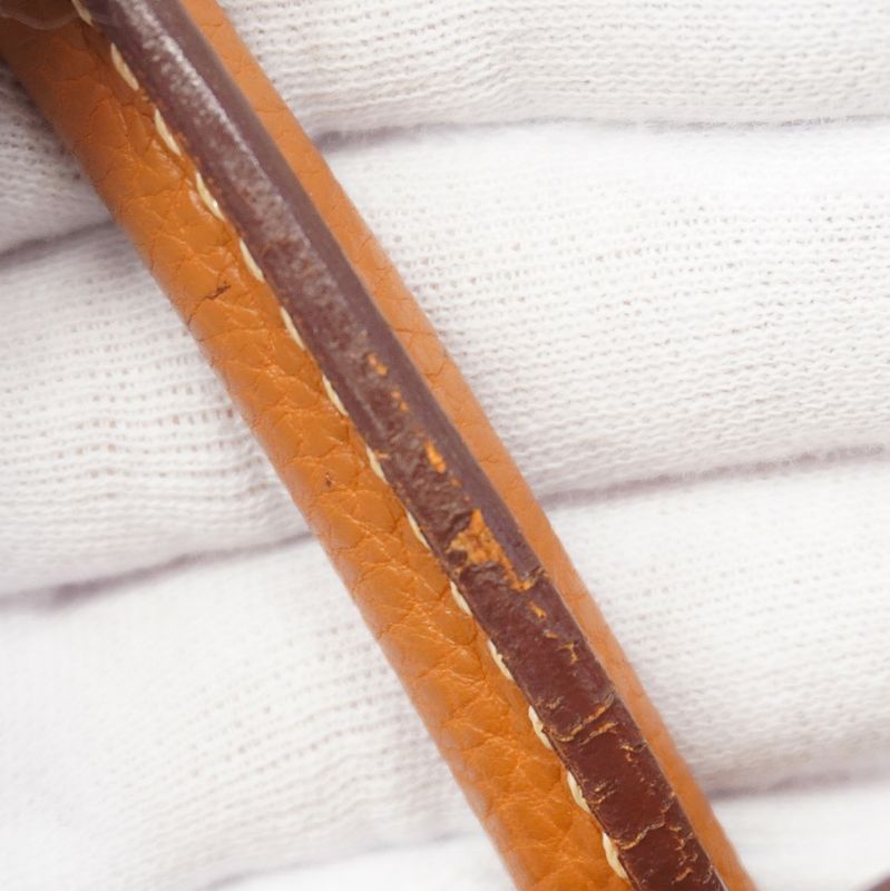 Hermes Handbag Birkin 30 Togo Gold Silver Hardware □H Engraved Ladies