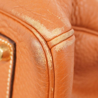 Hermes Handbag Birkin 35 Barenia Faubourg Fauve Gold Hardware □I Engraved Ladies