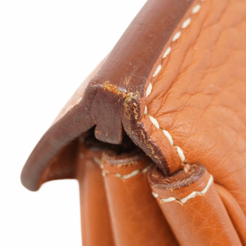 Hermes Handbag Birkin 35 Barenia Faubourg Fauve Gold Hardware □I Engraved Ladies