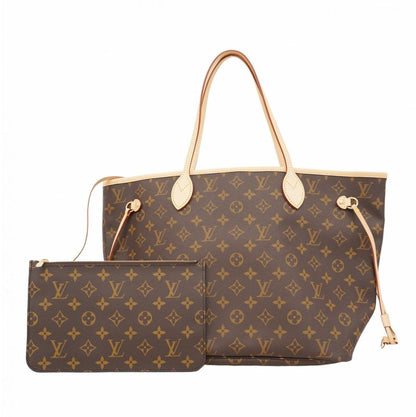 Louis Vuitton Tote Bag Monogram Neverfull MM M46975 Brown Rose Beige Women's