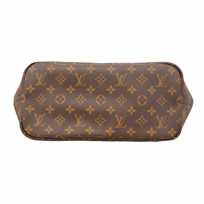 Louis Vuitton Tote Bag Monogram Neverfull MM M46975 Brown Rose Beige Women's
