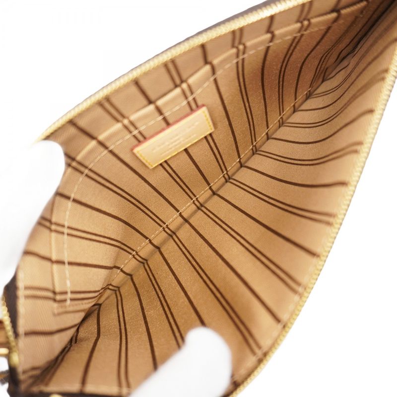 Louis Vuitton Tote Bag Monogram Neverfull MM M46975 Brown Rose Beige Women's