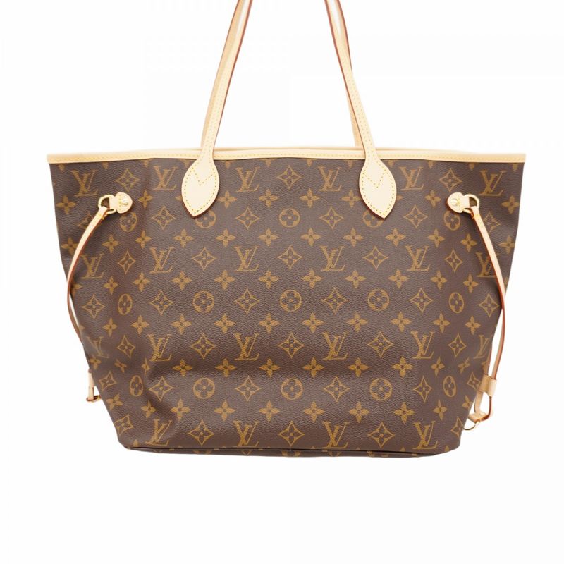 Louis Vuitton Tote Bag Monogram Neverfull MM M46975 Brown Rose Beige Women's
