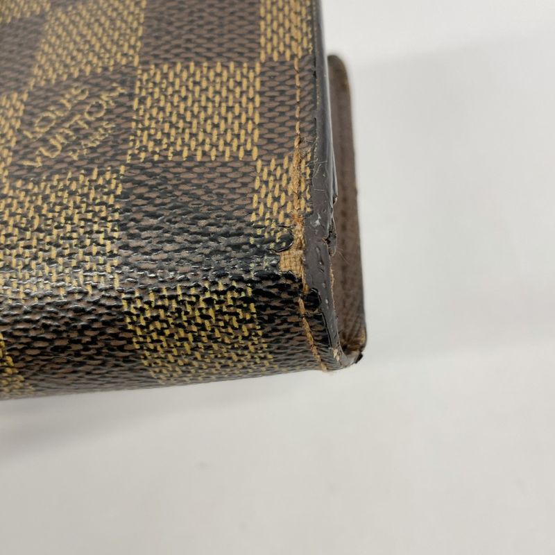 Louis Vuitton Wallet Damier Portefeuille Viennois N61674 Ebène Ladies