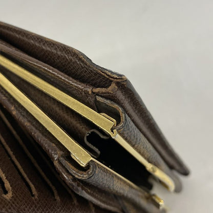 Louis Vuitton Wallet Damier Portefeuille Viennois N61674 Ebène Ladies