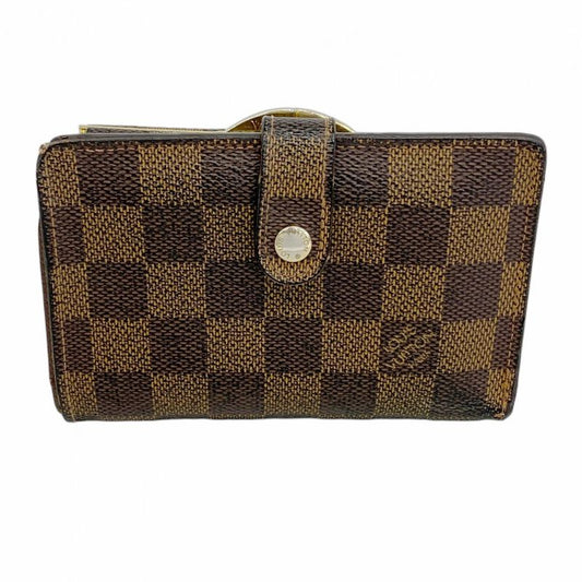 Louis Vuitton Wallet Damier Portefeuille Viennois N61674 Ebène Ladies