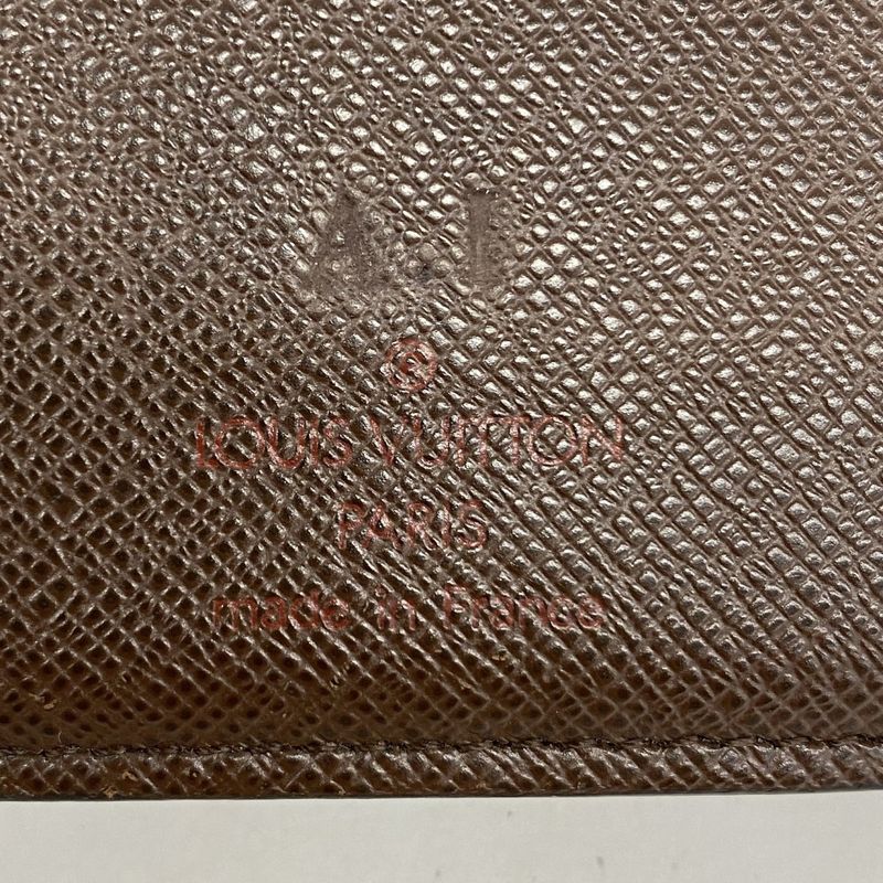 Louis Vuitton Wallet Damier Portefeuille Viennois N61674 Ebène Ladies