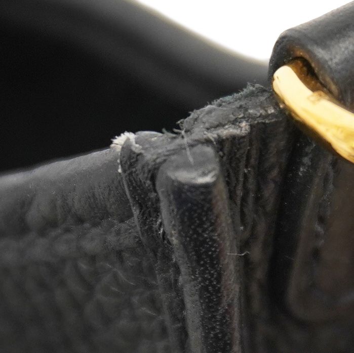 Hermes Shoulder Bag Evelyn TPM Taurillon Cles Mance Black Gold Hardware W