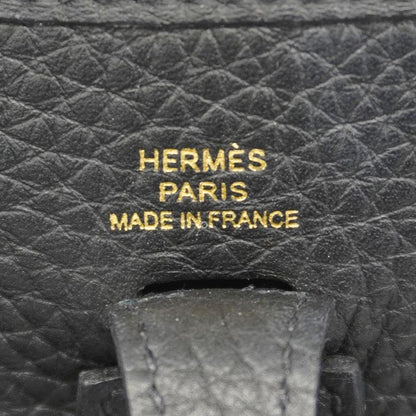Hermes Shoulder Bag Evelyn TPM Taurillon Cles Mance Black Gold Hardware W