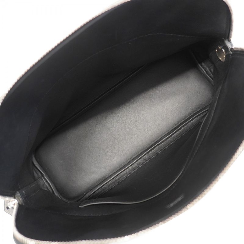 Hermes Handbag Bolide 31 Taurillon Cles Mance Black Silver Hardware Y Engraved