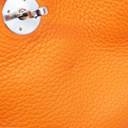 Hermes Handbag Lindy 26 Taurillon Cles Mance Orange Currie Silver Hardware □P