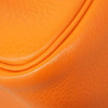 Hermes Handbag Lindy 26 Taurillon Cles Mance Orange Currie Silver Hardware □P