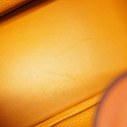 Hermes Handbag Lindy 26 Taurillon Cles Mance Orange Currie Silver Hardware □P